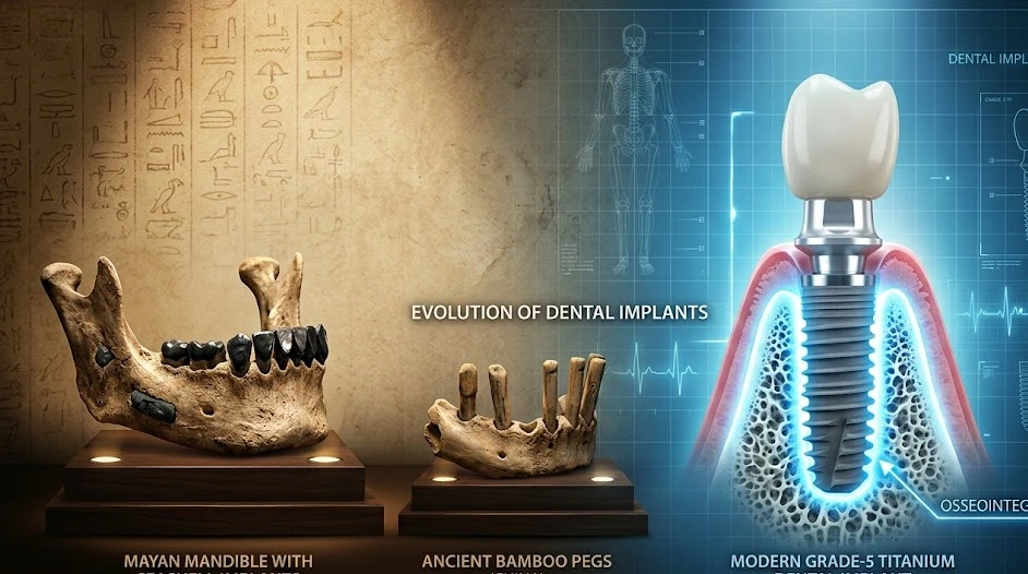 Title: Diş İmplantlarının Tarihçesi: Antik Uygarlıklardan Brånemark’a