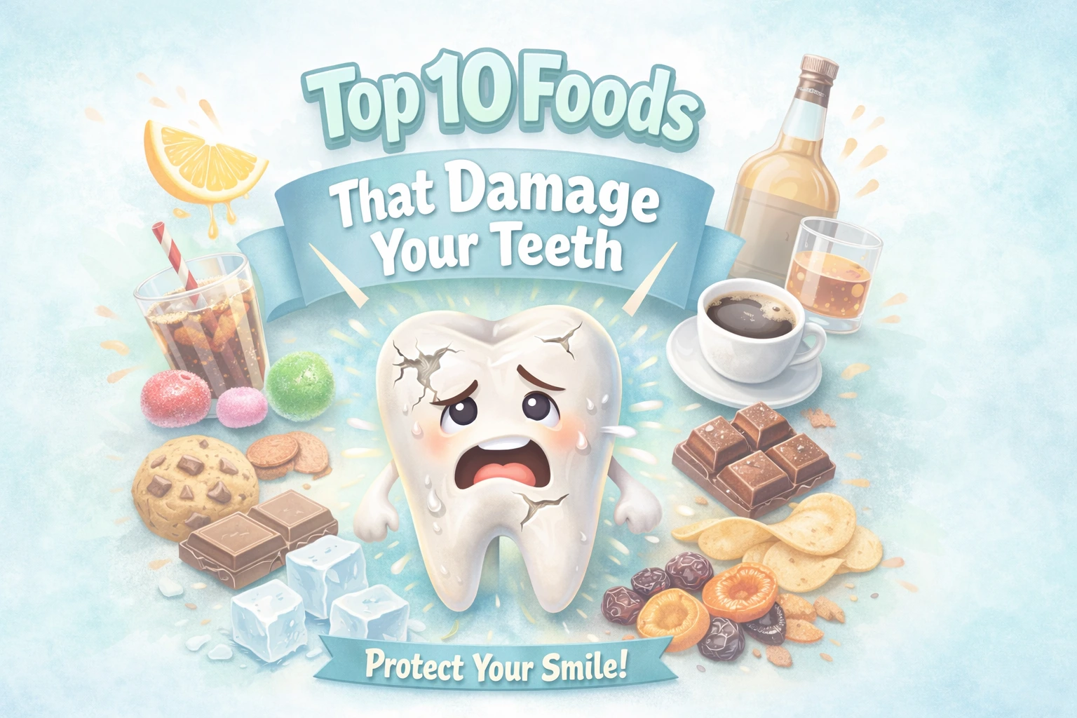 Top 10 Foods That Damage Your Teeth the Most 